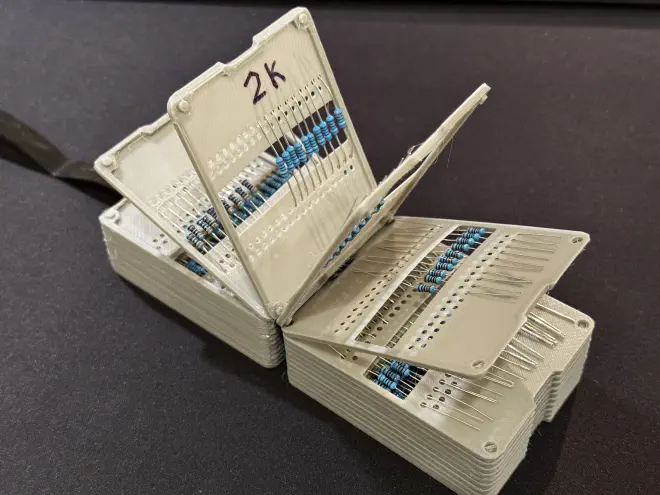 Open resistor organizer